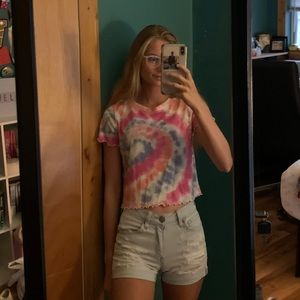 Cropped hollister shirt